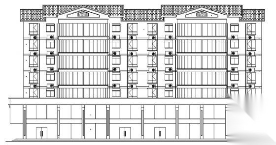 某七层底商住宅楼建筑施工图