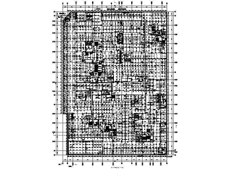 [上海]闵行新城地块地库消防喷淋设计图 建筑给排水 给排水图