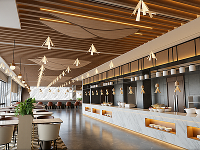 现代自助餐厅