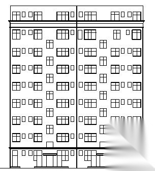 某九层框架住宅楼建筑结构方案图