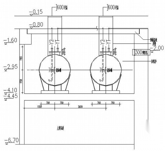 燃油供应系统储油罐大样图