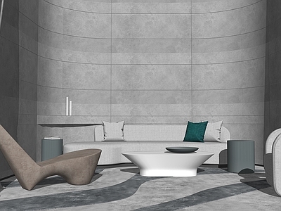 方圆適革revo设计现代售楼处 接待室