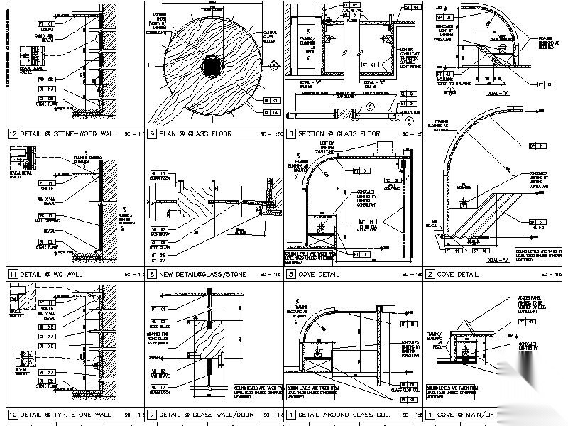 [超全]5600多套室内设计施工图大样节点剖面图合集