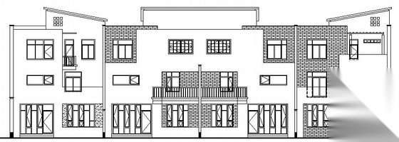 崇明岛 某田园风光式小区住宅建筑结构施工图 四联排