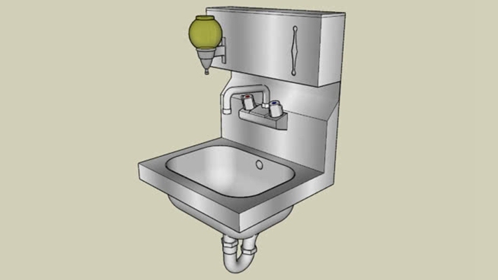 洗手台 草图大师模型