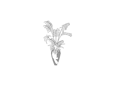 绿植 花瓶花卉绿植装饰摆件图块