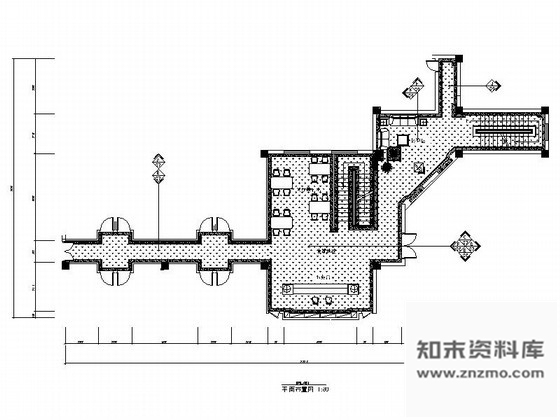 施工图某餐厅及休息区设计装修图