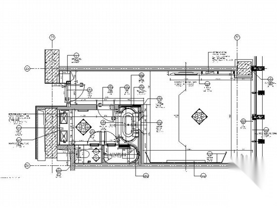 [天津]精品五星级酒店室内精装样板房CAD施工图