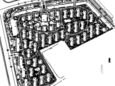 [无锡]国际花园景观施工图设计 居住区景观