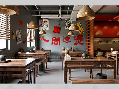 现代火锅店