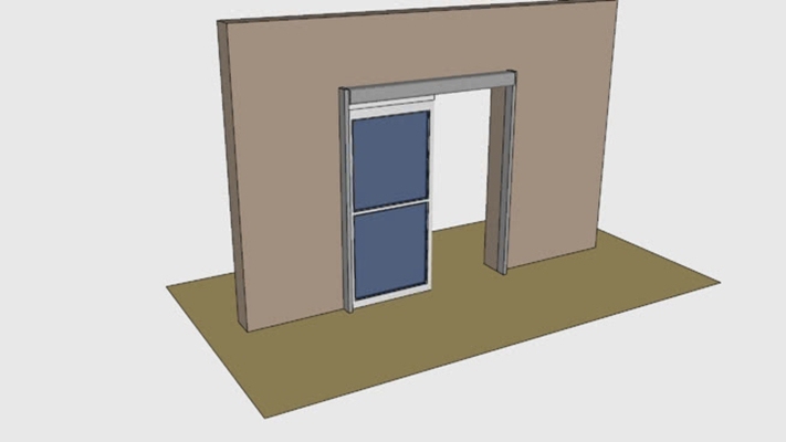 平开门 草图大师模型
