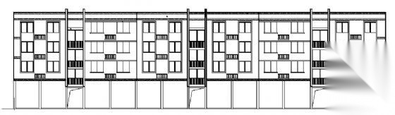 某四层底商住楼建筑方案图