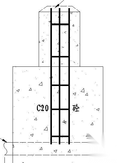 路灯基础及供电管沟大样图