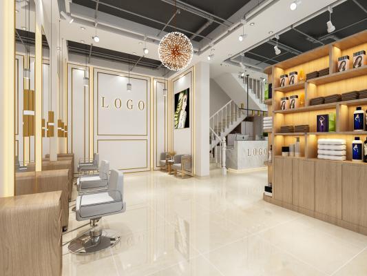 现代风理发店