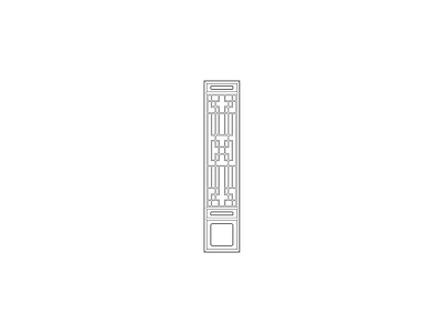窗 中式家具图块