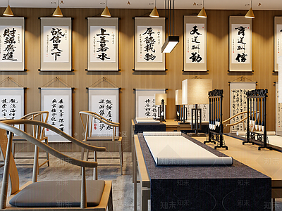 新中式艺术展厅