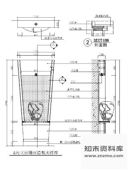 图块/节点墙面装饰造型详图 墙面通用节点