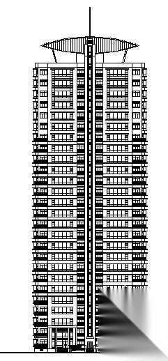 浦东某花园小区二期3号楼建筑施工图