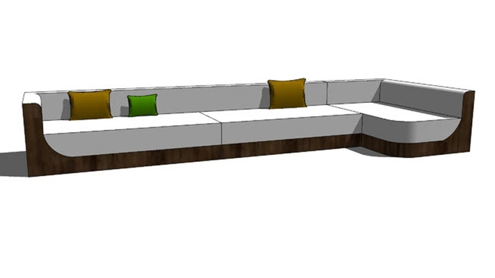 多人沙发 草图大师模型