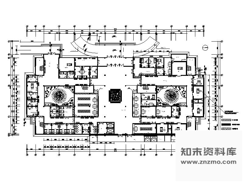 施工图简洁式某中医院室内装修图