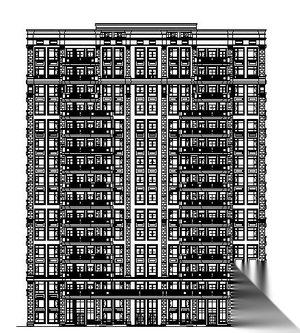 上海某区十五层住宅楼建筑施工图