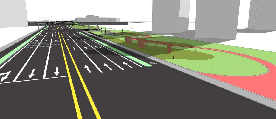 道路绿化景观