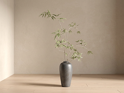 小型风格化绿植竹子