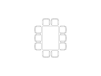 室内床模块施工图 洽谈桌