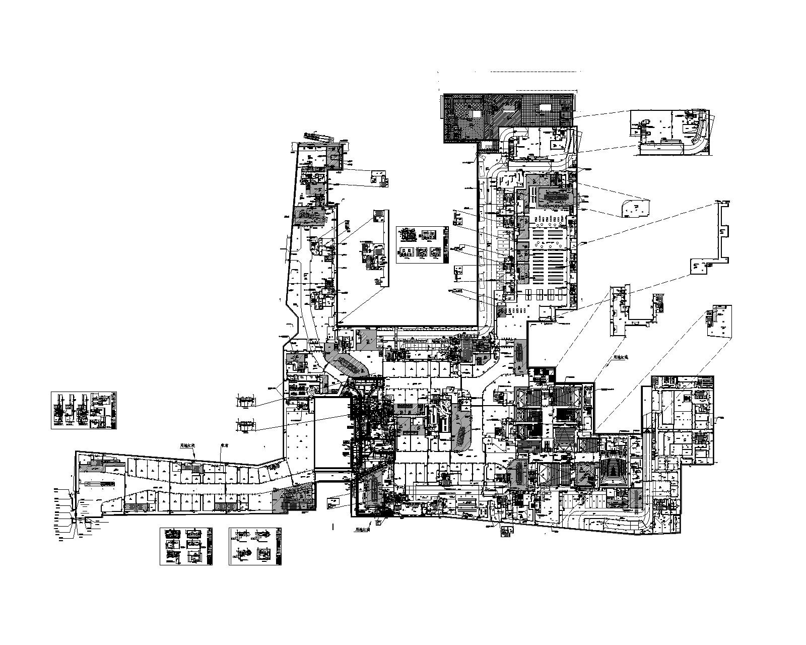 成都太古里文化商业综合体建筑群暖通设计图 建筑暖通