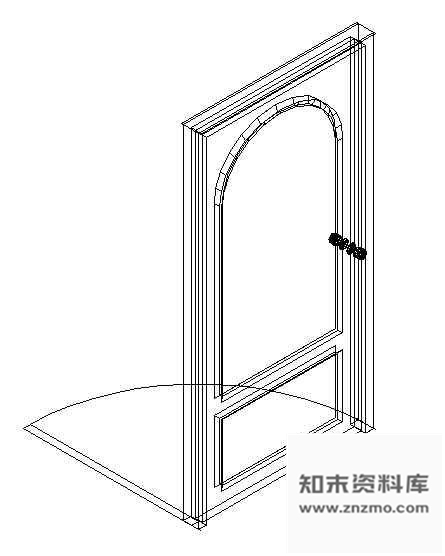 图块/节点门CAD模型图块5