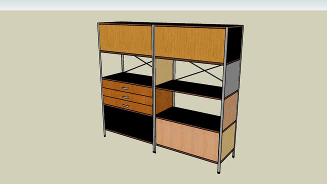 Storage Unit 椅子 家具 书桌 柜子 桌子