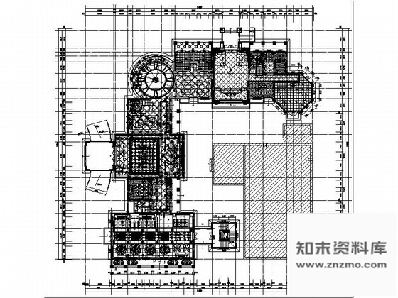 施工图广东欧式风格样板房售楼处室内装修CAD施工图含效果