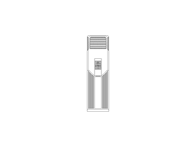 卫生间电器洁具厨具灯具施工图 空调