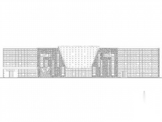 [内蒙古]3层现代风格沿街商业建筑施工图（含玻璃幕墙详...