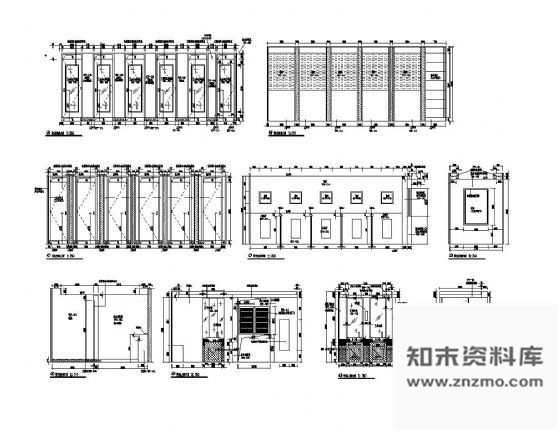 图块/节点公共卫生间立面设计图