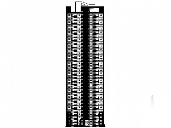 [济南]某三十三层一梯四住宅楼建筑施工图