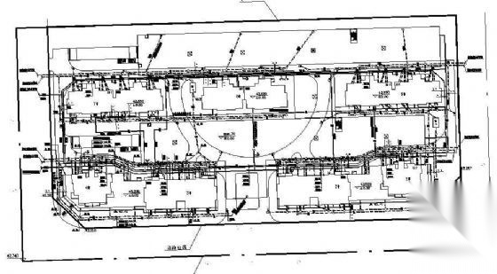 某小区室外给排水管道平面图 建筑给排水 给排水图