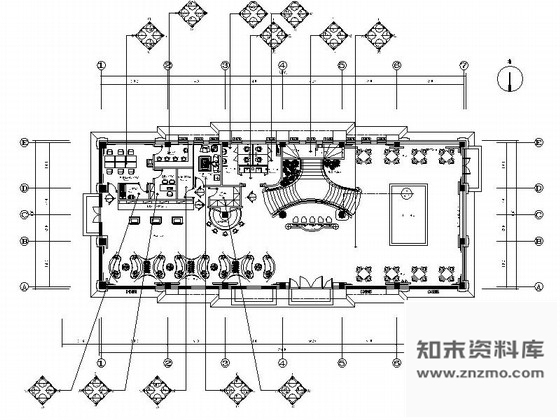 施工图吉林著名房产现代售楼处室内CAD装修图