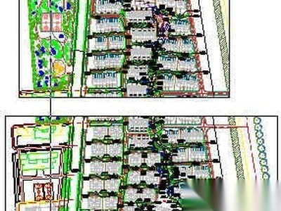 北京某别墅区种植图全套 居住区景观