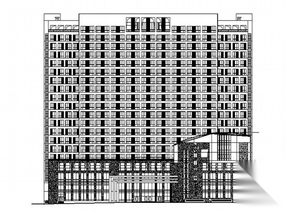 [安徽六安]某二十层中医院综合病房大楼建筑施工图