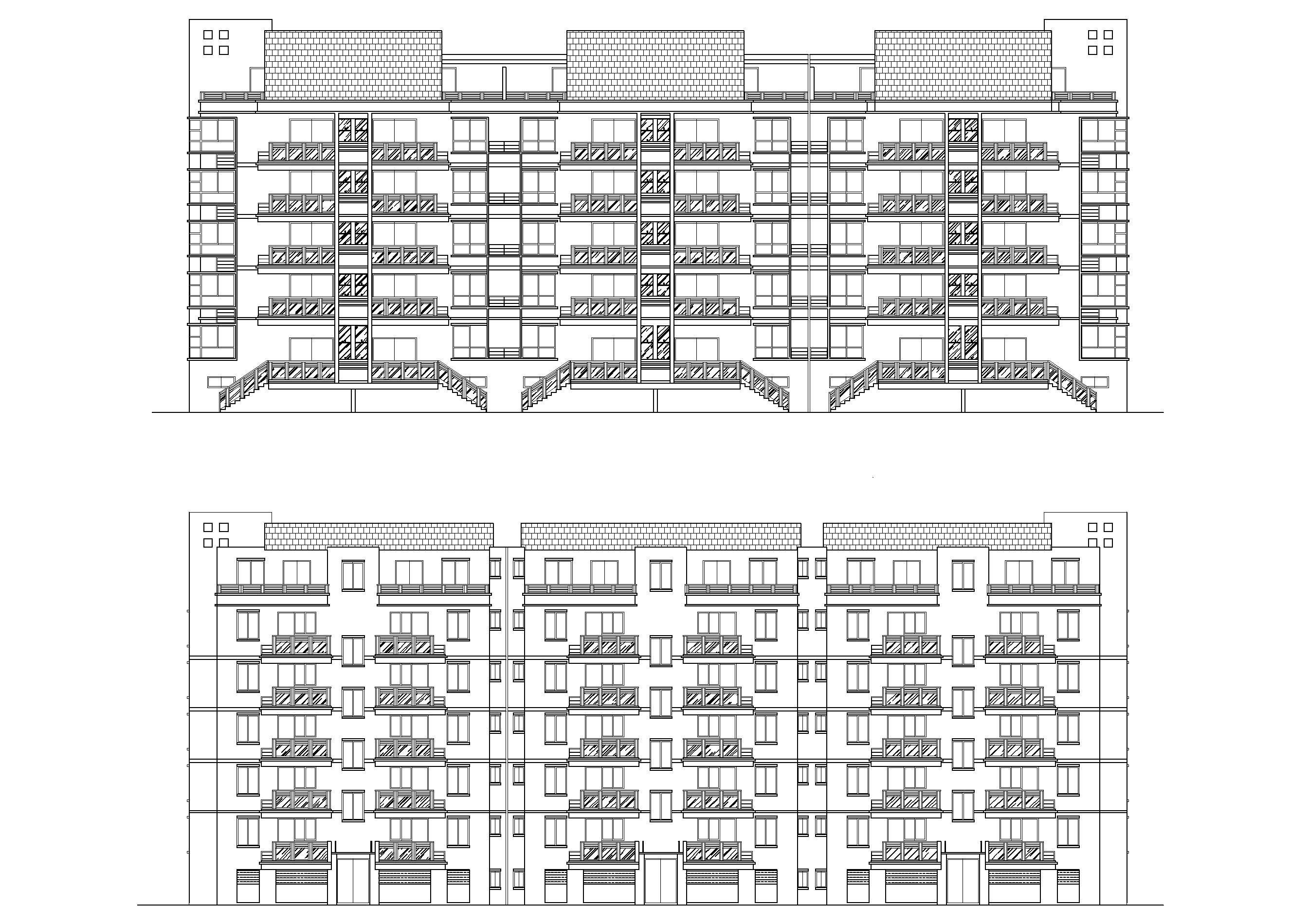 浙江 水镜佳苑C3 楼多层建筑方案扩初图