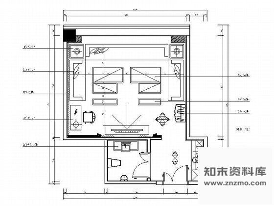 施工图北京国际高档KTV包厢室内设计施工图