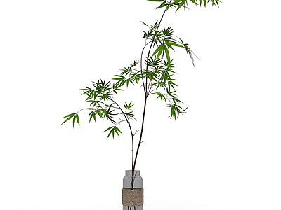 竹枝插瓶装饰品