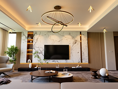 现代开放式客厅