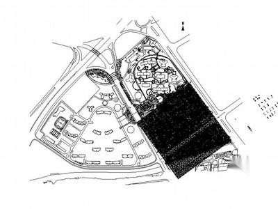 [佛山]县城居住区园林景观工程全套施工图（一） 居住区景观