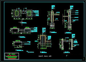 景观花坛设计施工图CAD图纸 景观小品