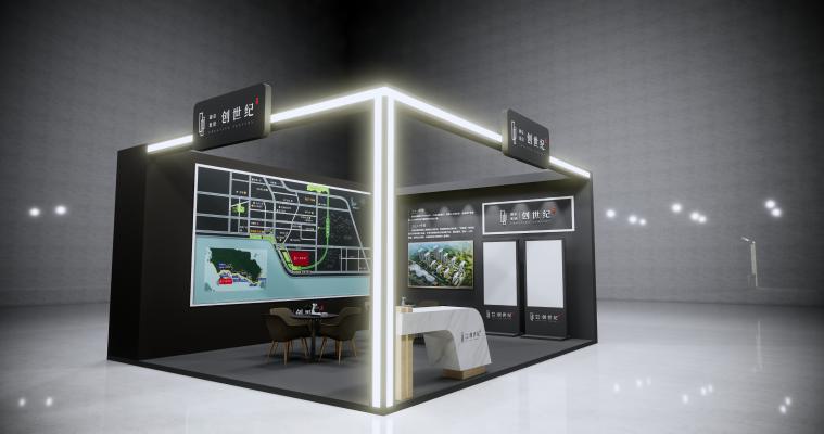 城市展厅 吧台 广告机 电子屏