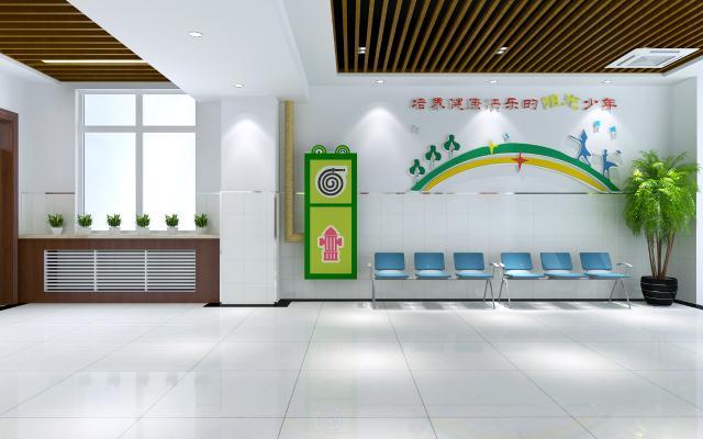 现代学校大厅 文化墙 青少年校外活动中心