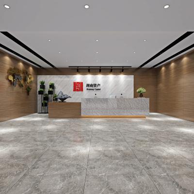 现代办公室前台电梯间