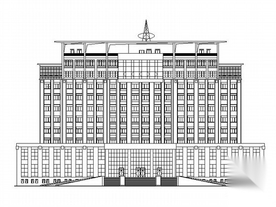 [河南]某县公安局十层业务技术用房建筑施工图